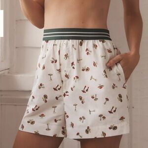 NWT Anthropologie mushroom boxer shorts XXS